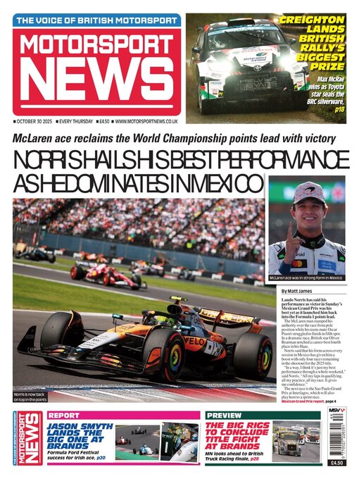 Title details for Motorsport News by Kelsey Publishing Ltd - Available